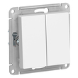 Выключатель Schneider Electric AtlasDesign 2-клавишный сх.5, 10АХ, белый, механизм - Электрика, НВА - Выключатели и розетки - Выключатели - . Магазин оборудования для автономного и резервного электропитания Ekosolar.ru в Протвино